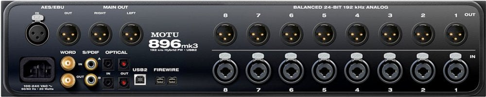 MOTU 896mk3 Hybrid System