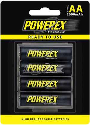MAHA Energy Powerex AA MHRAAP4 2600 mAh 4-Pack Rechargeable Batteries