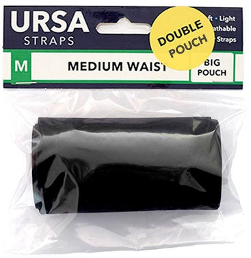 Ursa Straps Waist belt - Medium w/Double Pouch (Black)