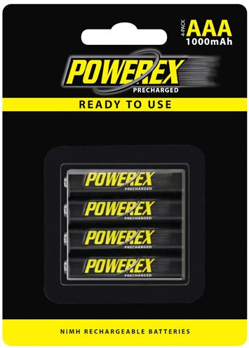 MAHA Energy Powerex AA MHRAAAP4 1000 mAh 4-Pack Precharged Batteries