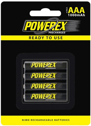 MAHA Energy Powerex AA MHRAAAP4 1000 mAh 4-Pack Precharged Batteries
