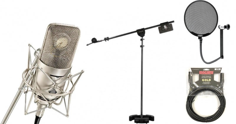 Neumann M 149 with Latch Lake 3300, Mogami Gold Studio 25' and Stedman Popscreen XL