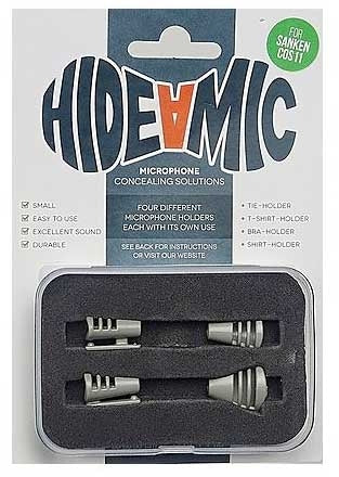 Hide-a-mic Holders for Sanken COS-11 (4-Set, Grey)