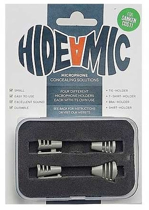 Hide-a-mic Holders for Sanken COS-11 (4-Set, Grey)