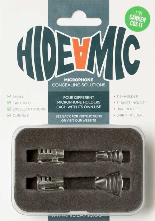 Hide-a-mic Holders for Sanken COS-11 (4-Set, Transparent)