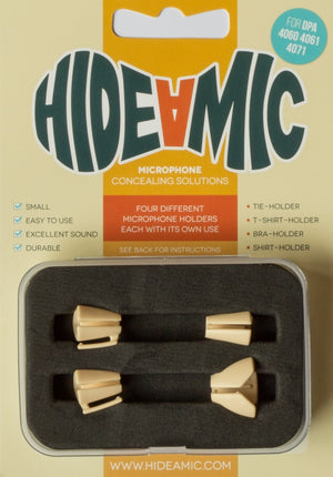 Hide-a-mic Holders for DPA 4060/4061/4071 (4-Set, Beige)