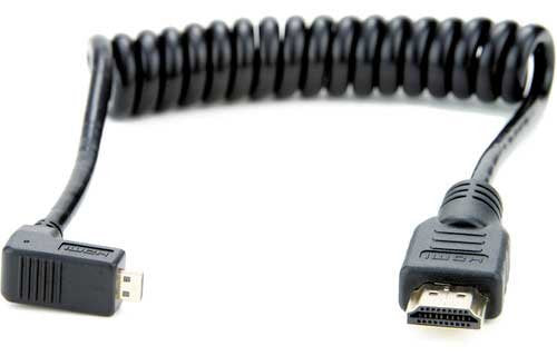 Atomos ATOM-CAB013 Right Angle To Full Hdmi Coiled Cable