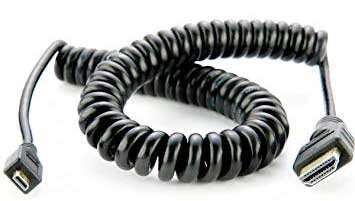 Atomos ATOM-CAB014 Micro To Full Hdmi Coiled Cable