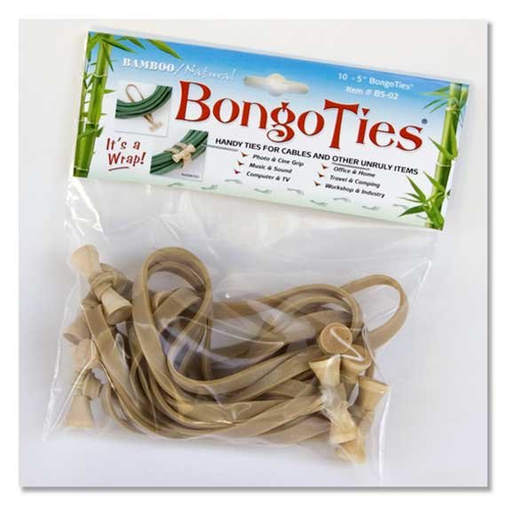 Bongo Ties Natural -10 pack