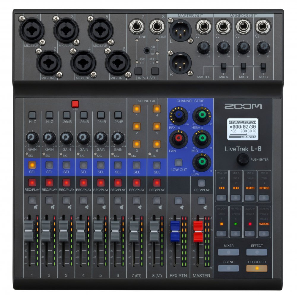 Zoom LiveTrak L-8