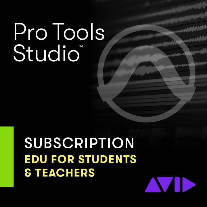 Avid Pro Tools Studio - 1-Year Subscription NEW - EDU Students & Teachers