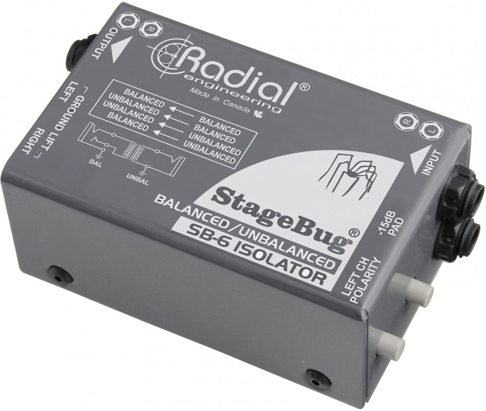 Radial Engineering StageBug SB-6 Stereo Isolator