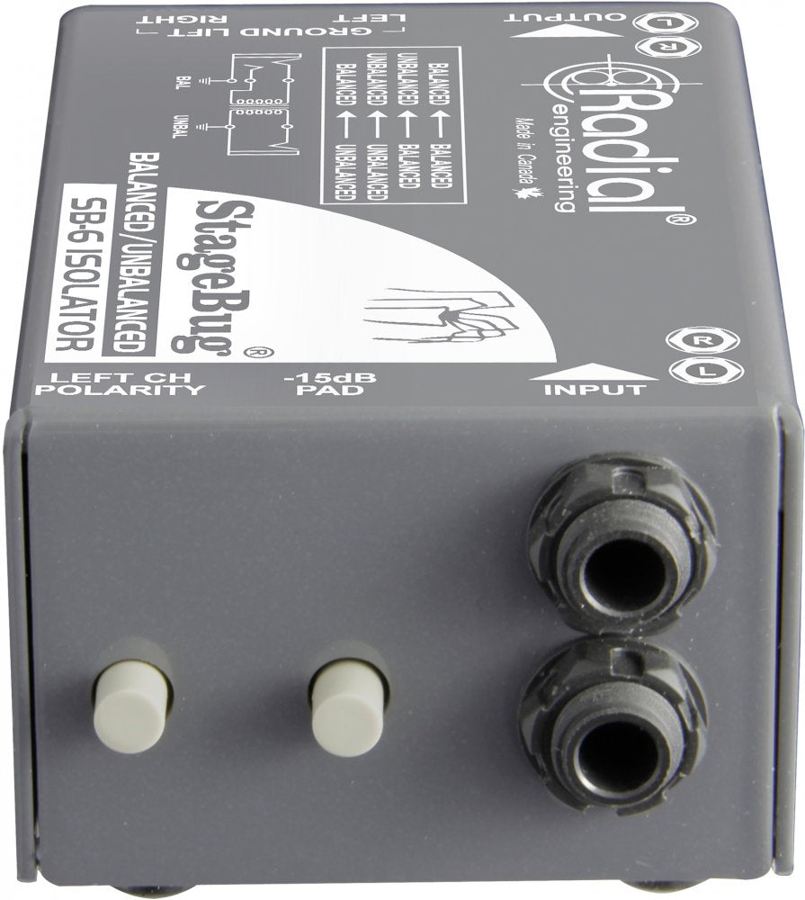 Radial Engineering StageBug SB-6 Stereo Isolator