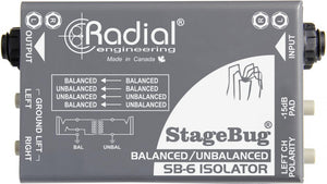 Radial Engineering StageBug SB-6 Stereo Isolator