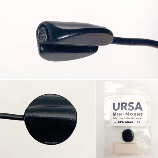 Ursa Straps Mini Mounts Circular for DPA 6060 (Black)