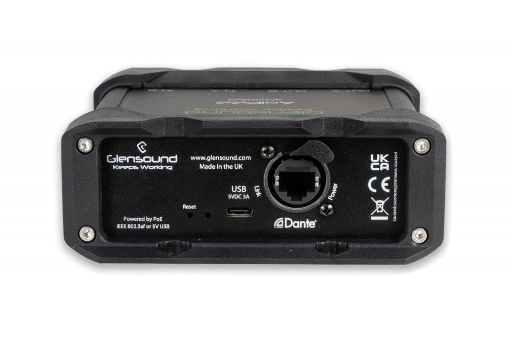 Glensound AoIP-22 MKII - 2X2 Dante Interface