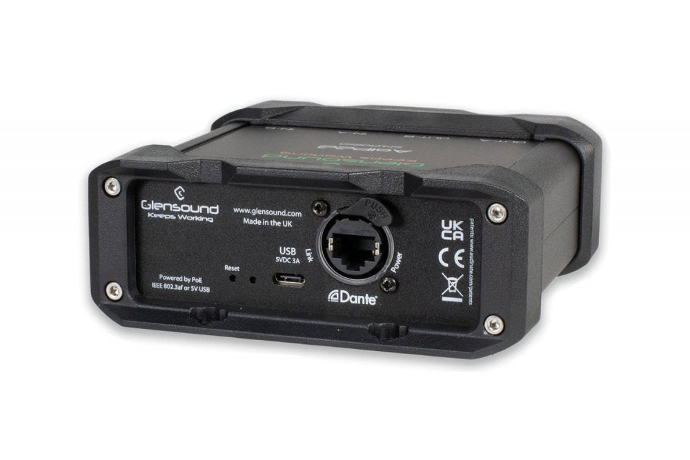 Glensound AoIP-22 MKII - 2X2 Dante Interface