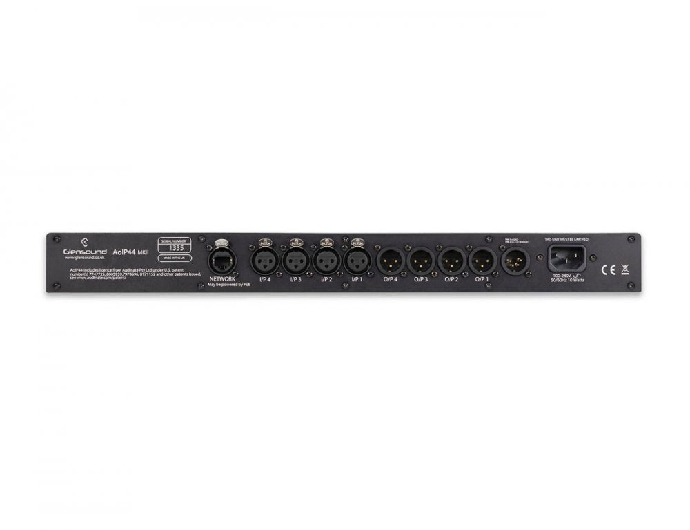 Glensound AoIP-44 - 4X4 Dante Interface