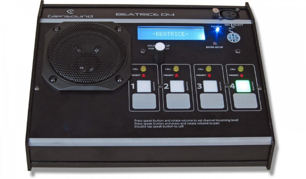 Glensound Beatrice D4 - 4 Channel Desktop Intercom