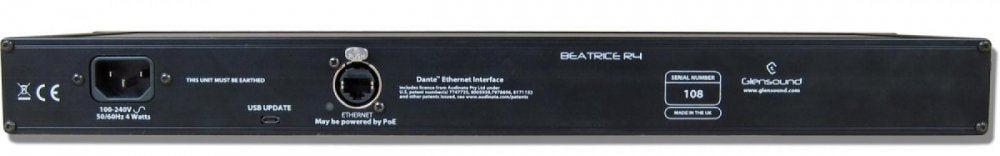 Glensound Beatrice R4 - 4 Channel Rackmount Intercom