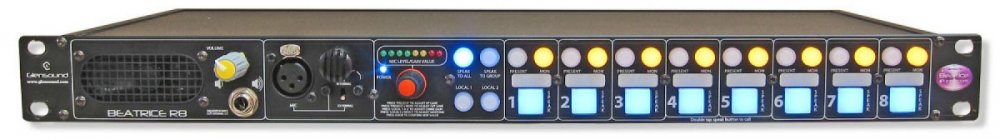 Glensound Beatrice R8 - 8 Channel Rackmount Intercom