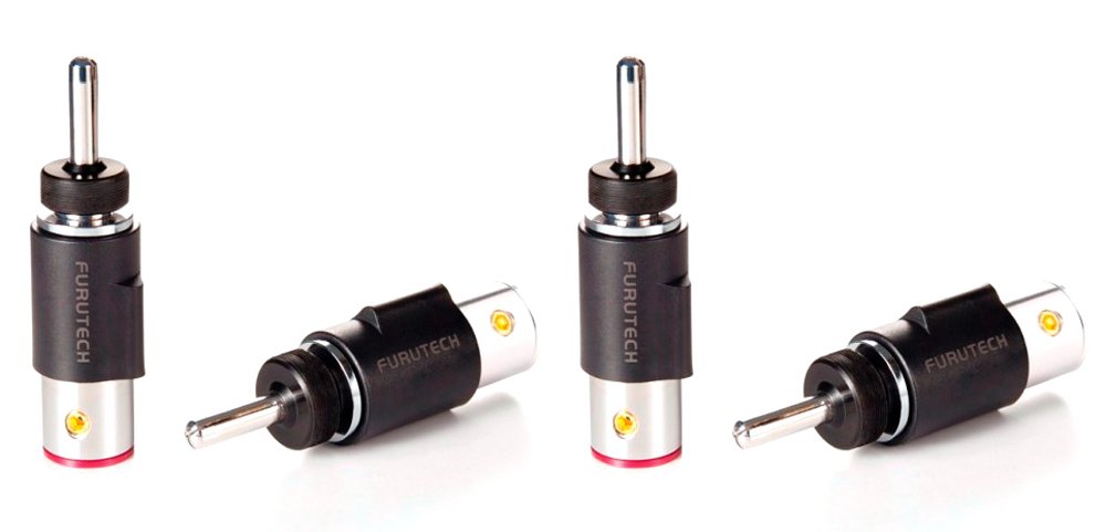 Furutech FT-212 (R) Rhodium Banana plug (set of 4)