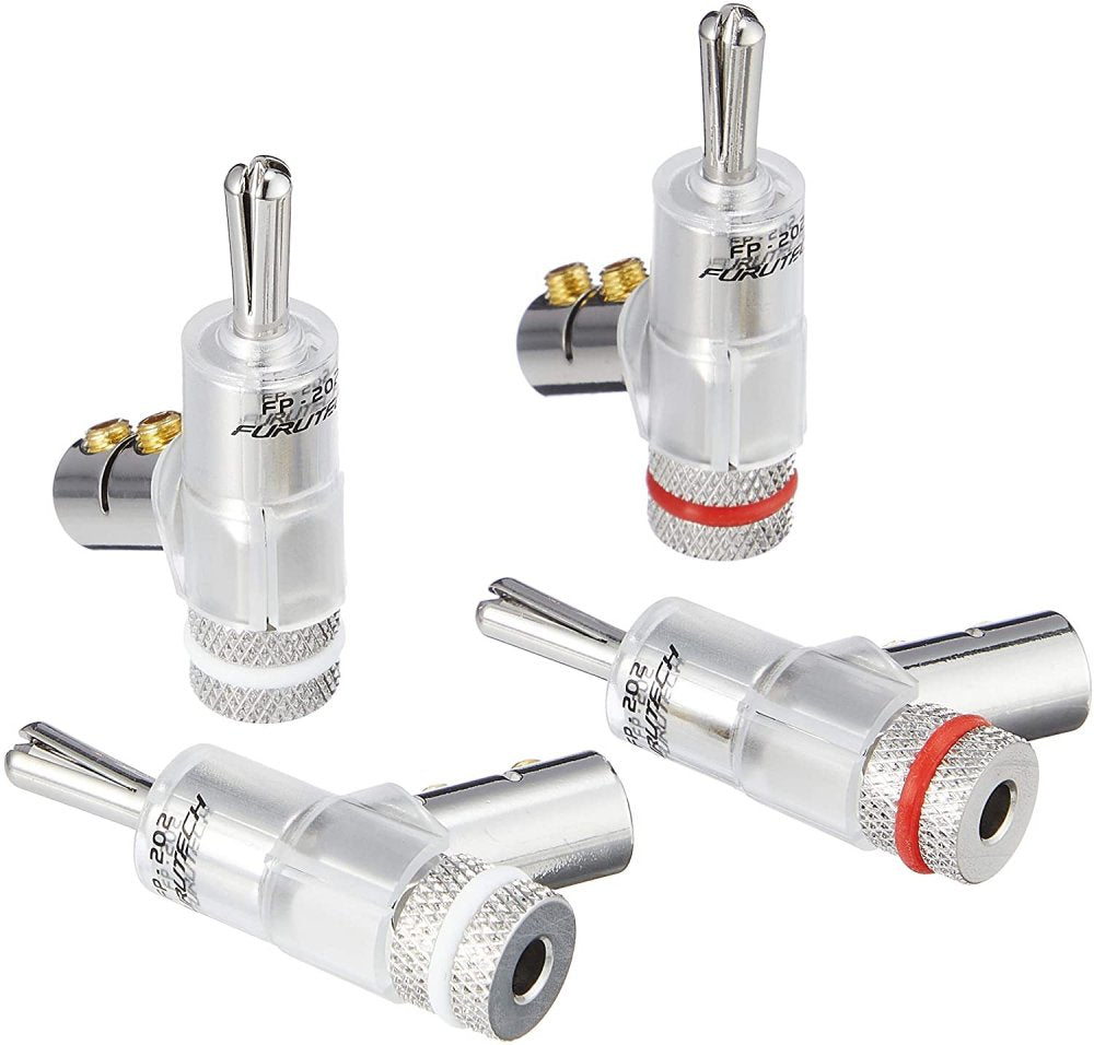 Furutech FP-202 (R) Rhodium Banana plug (set of 4)