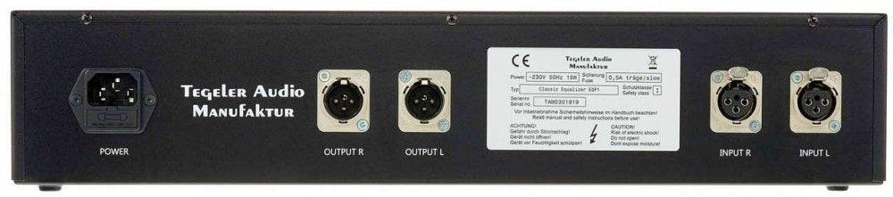 Tegeler Audio Classic Equalizer EQP-1 - Passive Tube Equalizer