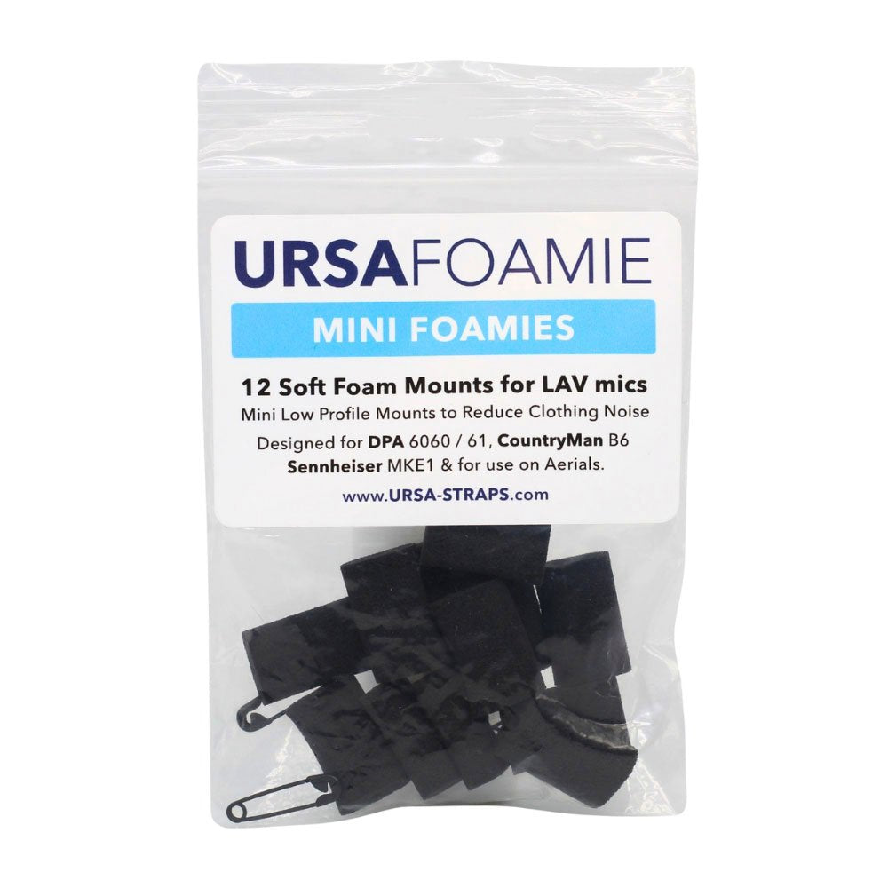 Ursa Straps Mini Foamies - 12 Pack (Black)