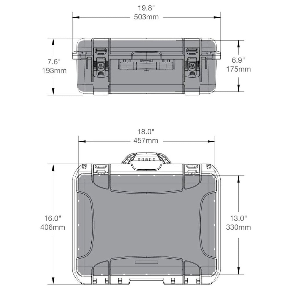 Nanuk 930 Case with Cubed Foam (Black)