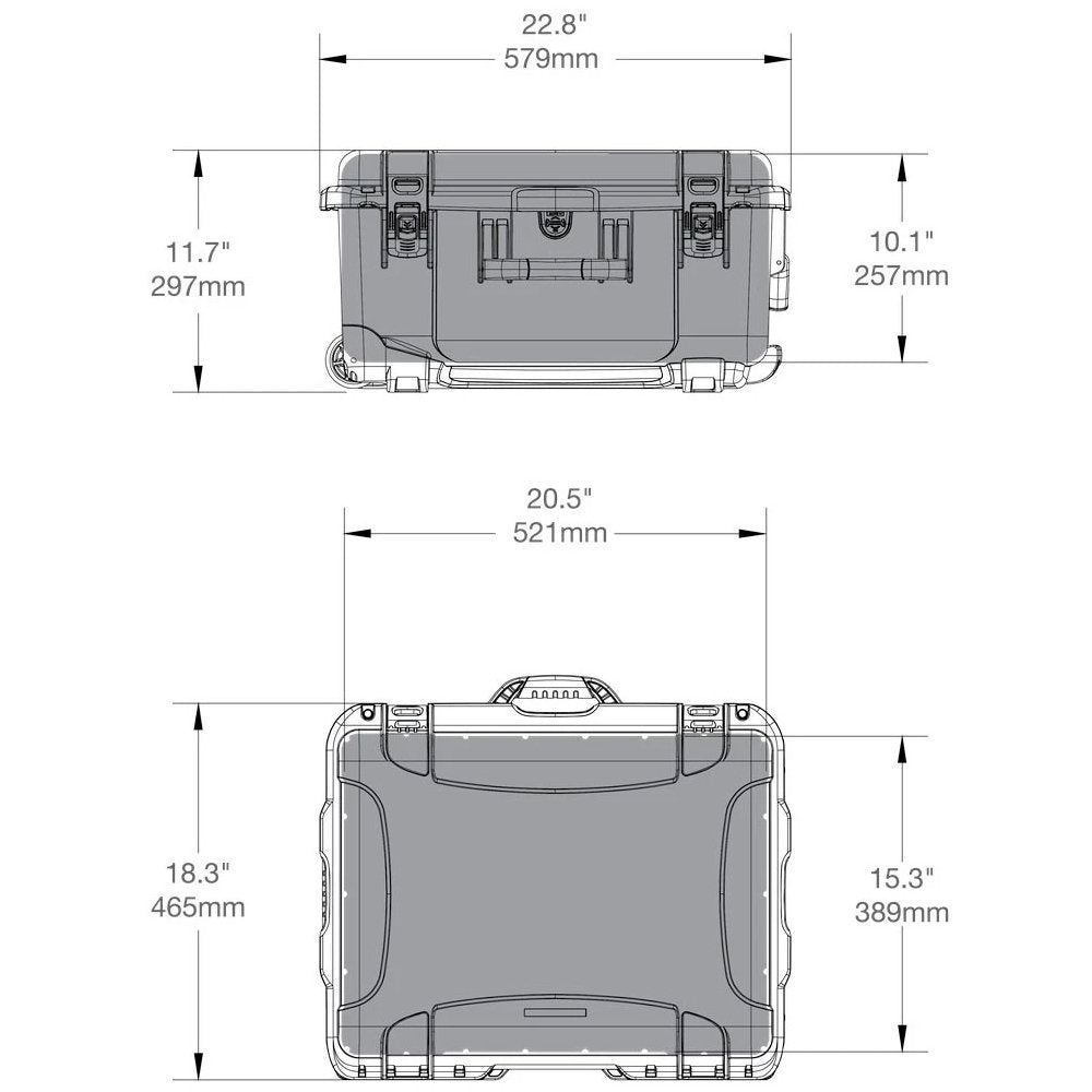Nanuk 950 Rolling Case without Insert (Black)