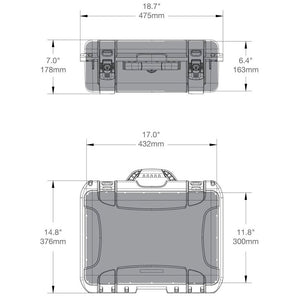 Nanuk 925 Case with Cubed Foam (Black)