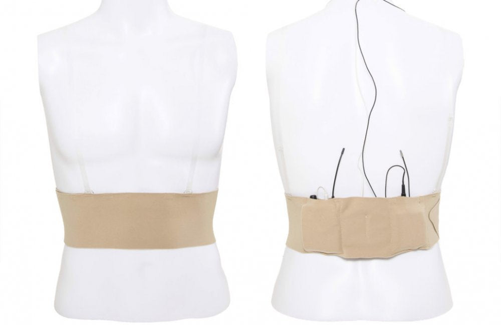 Viviana Straps Extreme Waist Double Pouch Strap (Beige)
