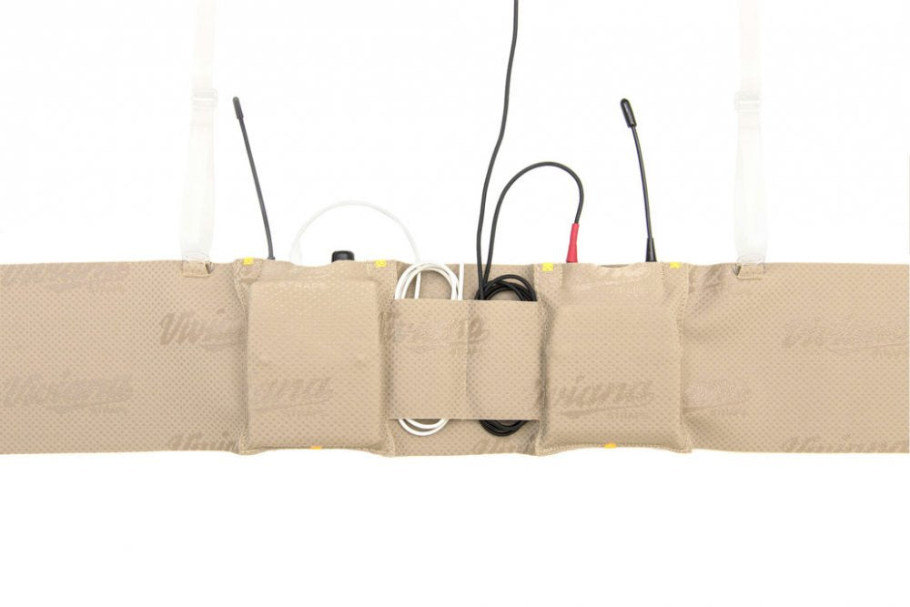 Viviana Straps Extreme Waist Double Pouch Strap (Beige)