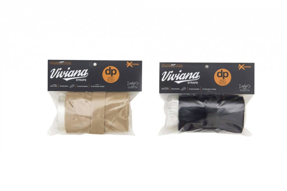 Viviana Straps Extreme Waist Double Pouch Strap (Beige)