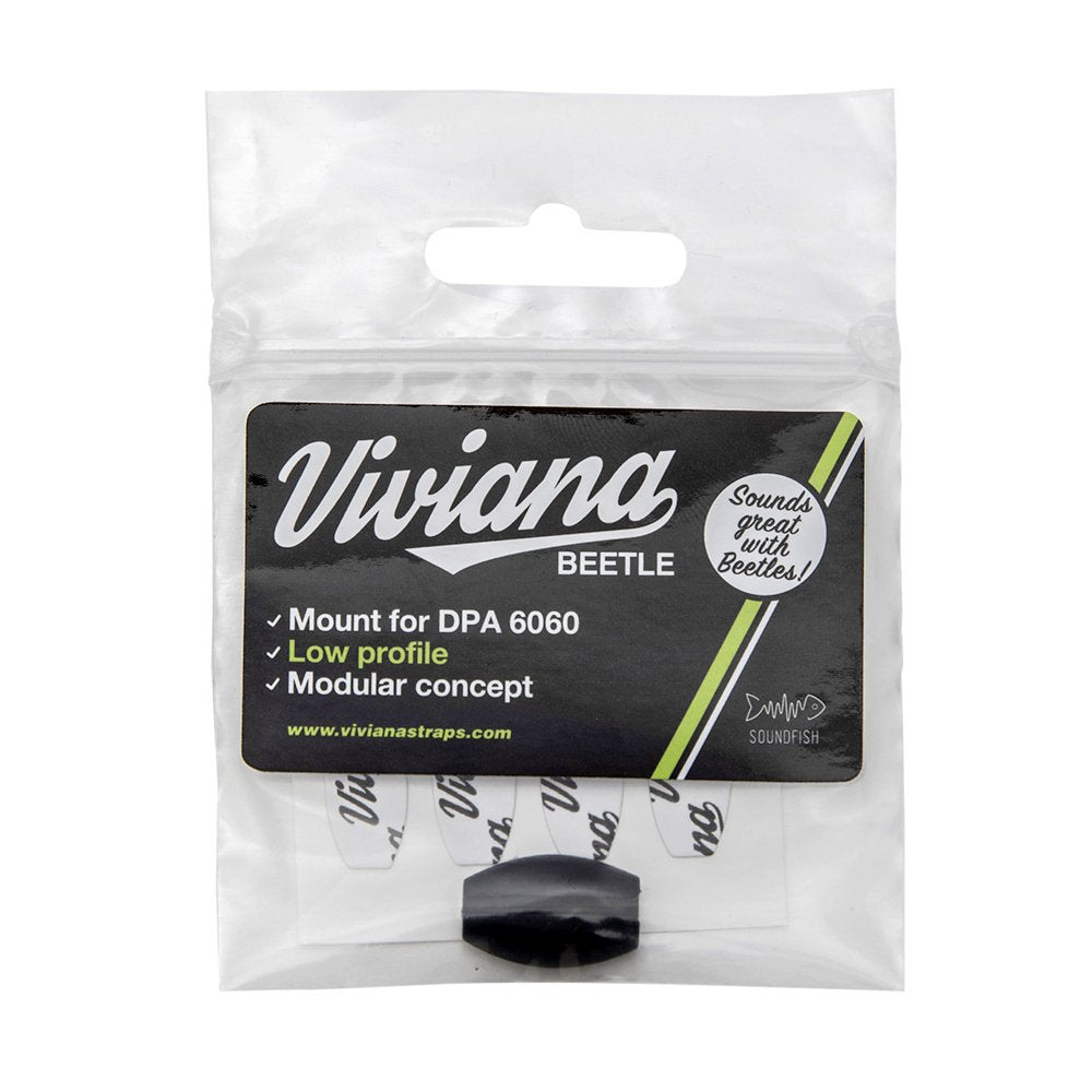 Viviana Straps Beetle for DPA6060/Sennheiser MKE 1 (Black)