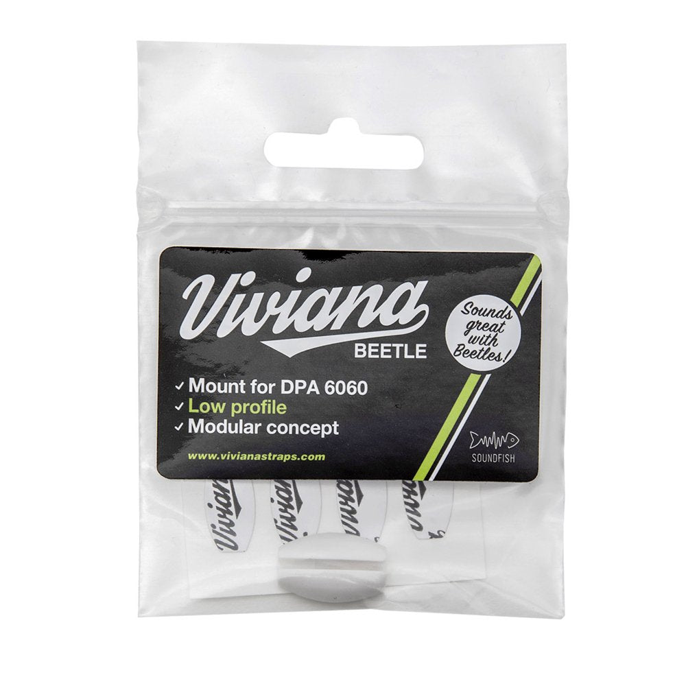 Viviana Straps Beetle for DPA6060/Sennheiser MKE 1(White)