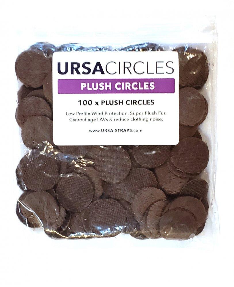 Ursa Straps 100x Plush Circles - Brown