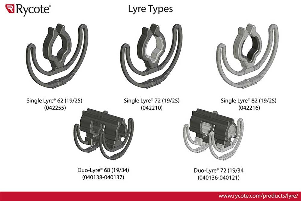 Rycote Pair of Single Lyre 72 (19/25) 042210