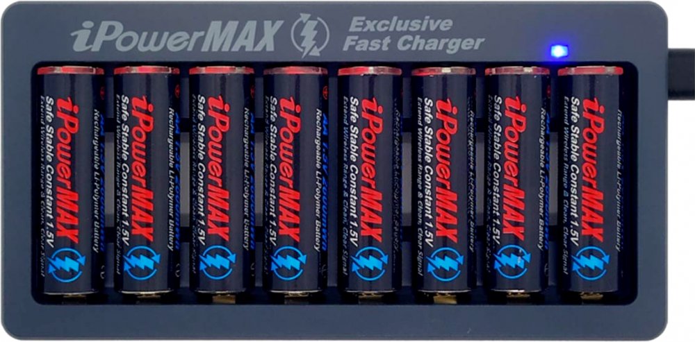 iPowerUS AAUC8 8-Bay Fast Smart Charger for AA3610 Batteries
