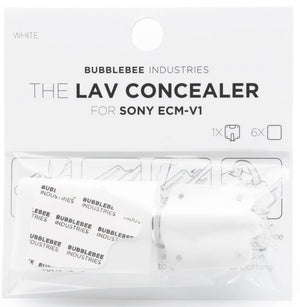 Bubblebee Industries The Lav Concealer for Sony ECM-V1 (Single, White)