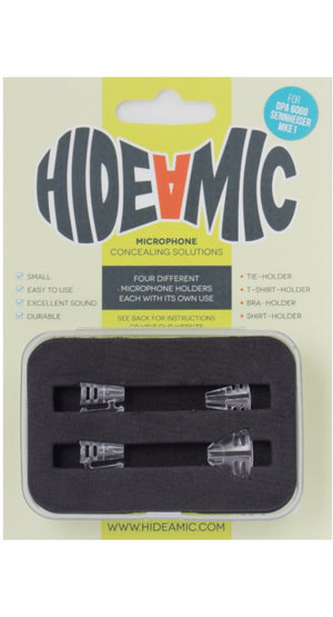Hide-a-mic Holders for DPA 6060/6061 and Sennheiser MKE1 (4-Set, Transparent)