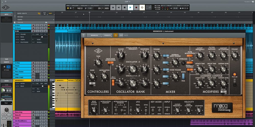 Universal Audio LUNA Moog Minimoog