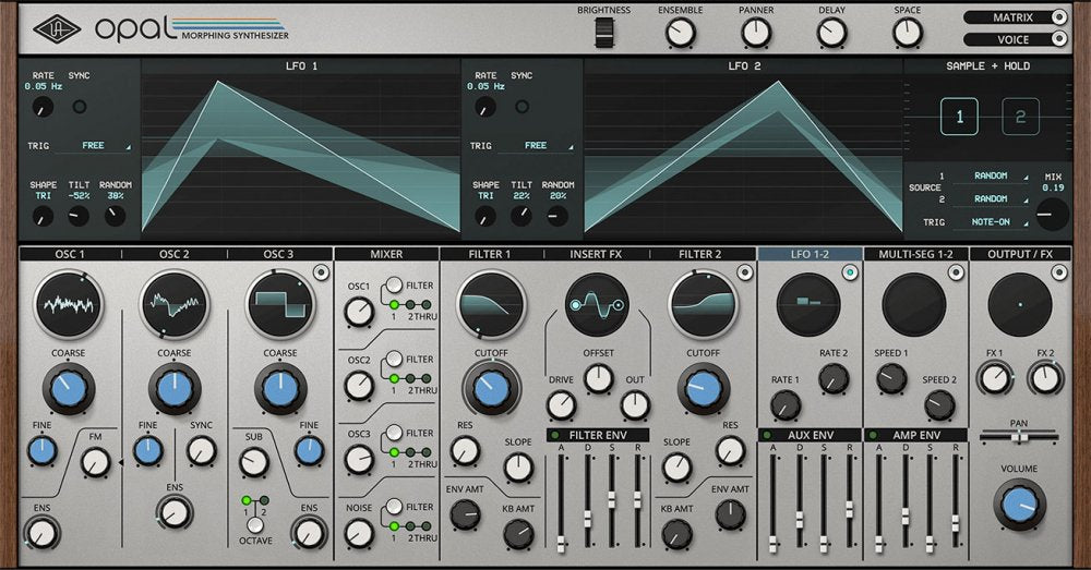 Universal Audio LUNA Opal Morphing Synth