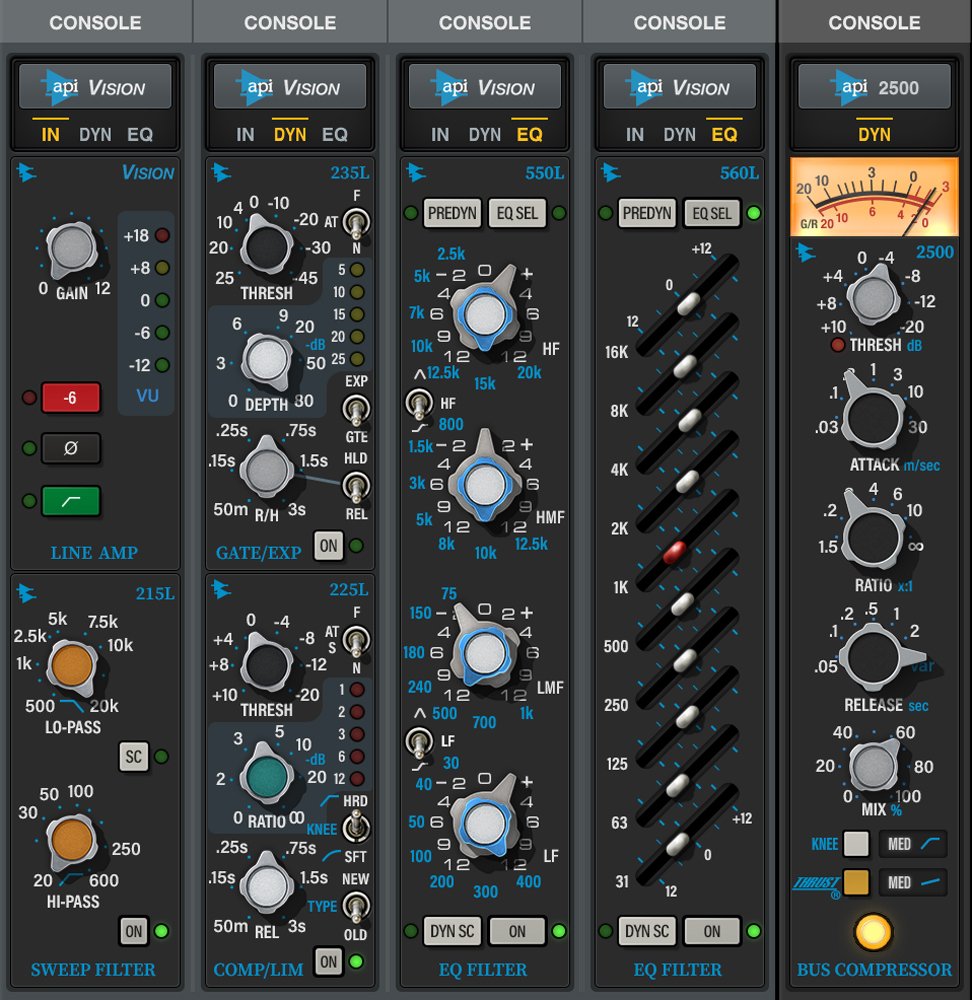 Universal Audio LUNA API Vision Console Emulation Bundle
