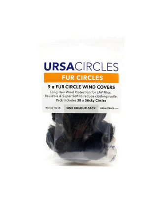 Ursa Straps 9x Fur Circles + 30x Stickies - Black