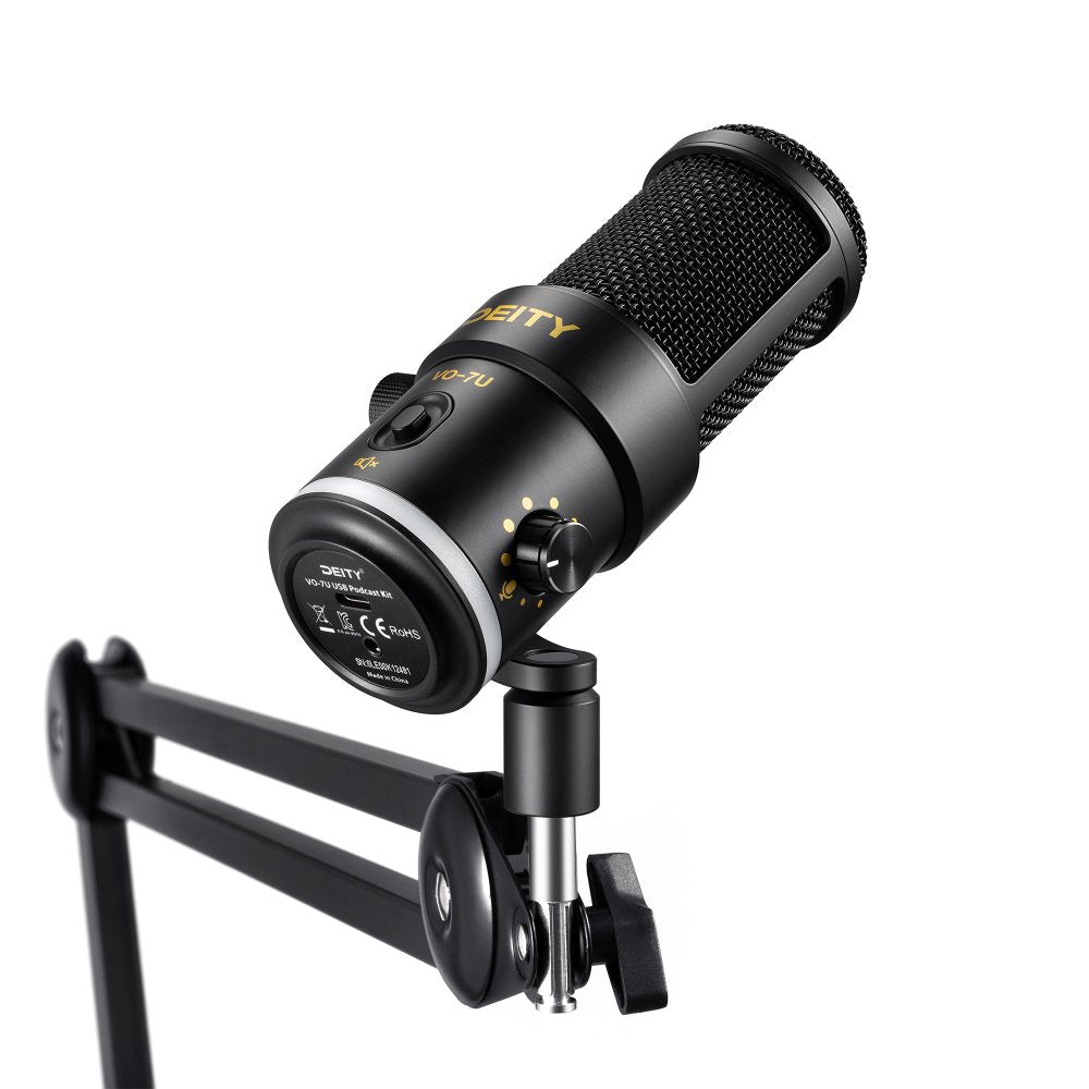 Deity Microphones VO-7U Podcast Kit - Black Edition (USB Microphone)