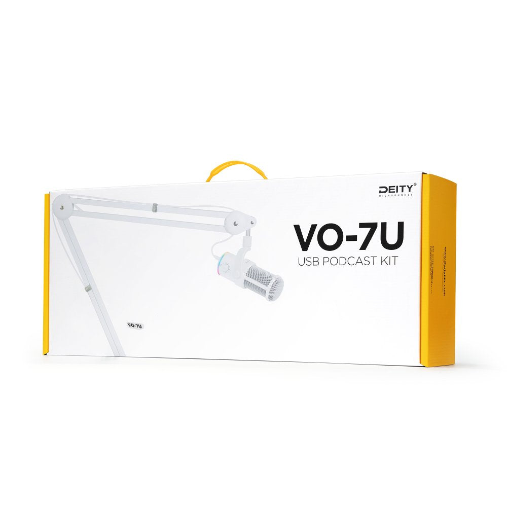Deity Microphones VO-7U Podcast Kit - White Edition (USB Microphone)