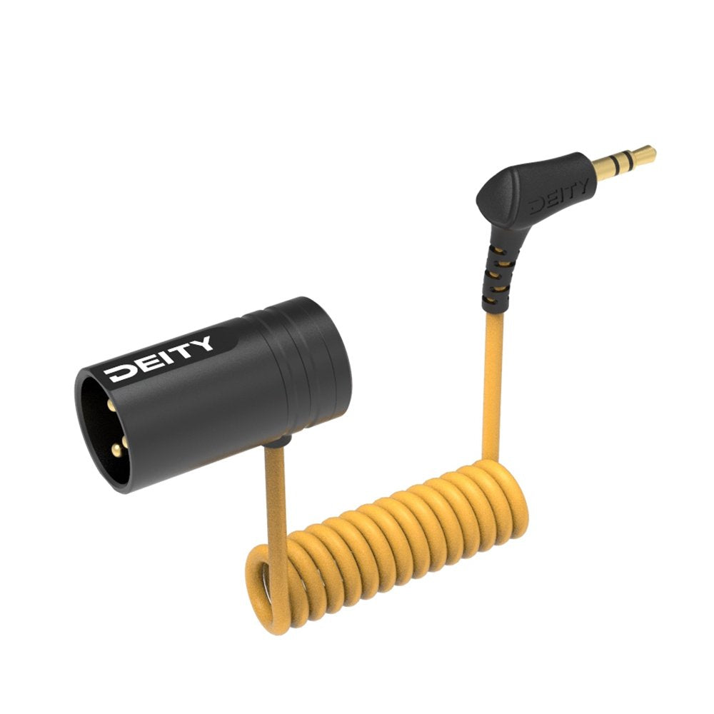Deity Microphones V-Link - 48v to 3V 12" Coiled TRS Cable to XLR Adapter