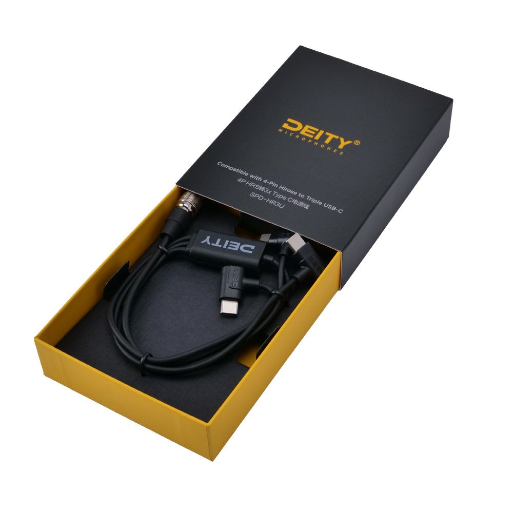Deity Microphones SPD-HR3U - 4-Pin Hirose to Triple USB-C